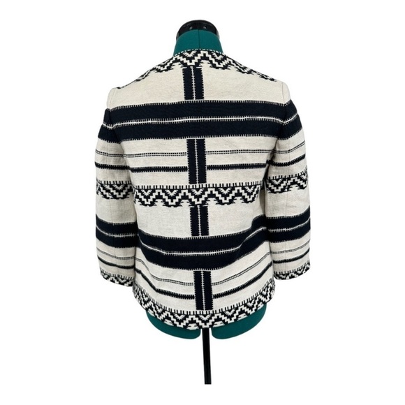 Bershka Dolan Open Front Waterfall Cardigan With Fringe Details in Black  White - Picture 3 of 7